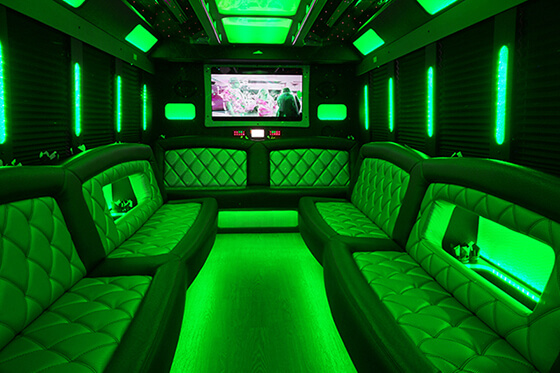 TV on the bus