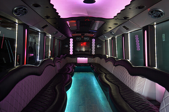 inside a party bus